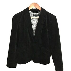 Talbots Black Velvet Blazer, Size 8